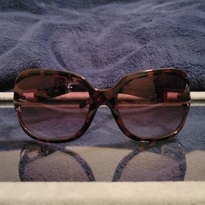 Oversized retro sunglasses, brown & black, NWOT